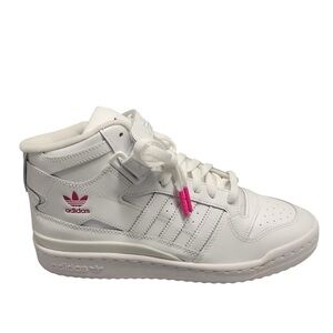 Adidas White and Pink High-Tops